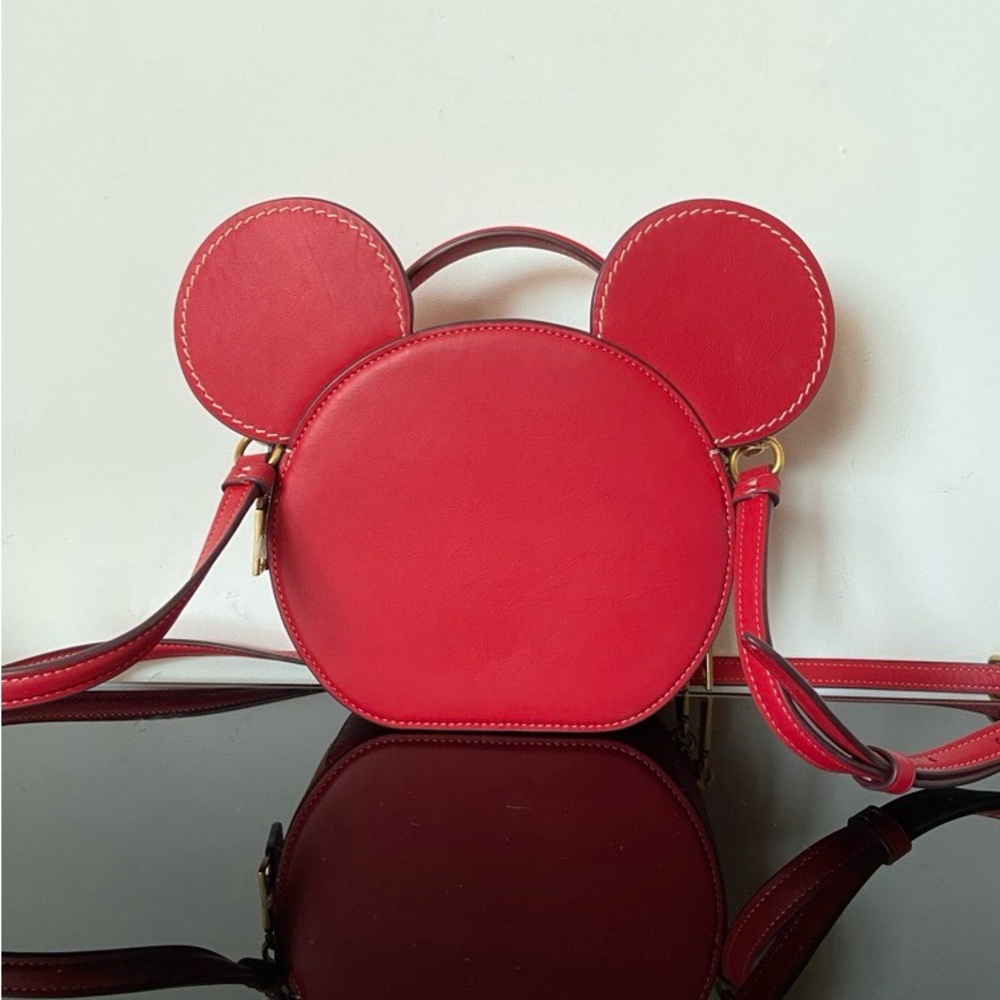 Coach Red Mickey Ears Crossbody Bag - Picture 3 of 5